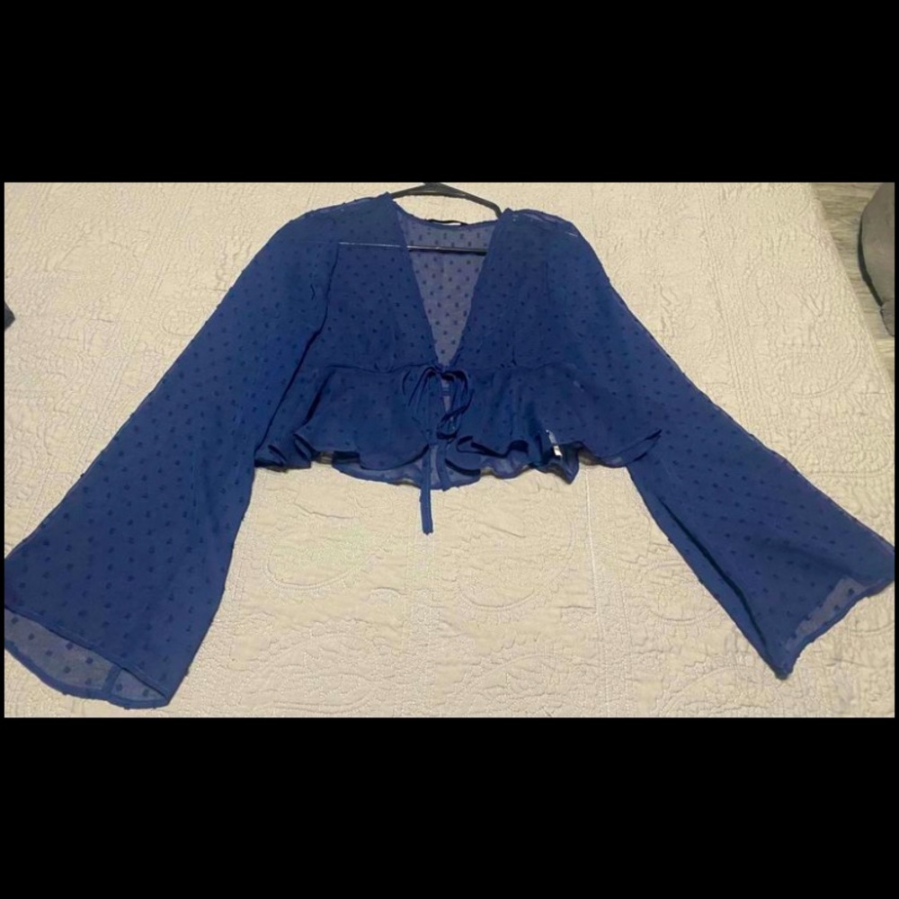 Tie front crop top